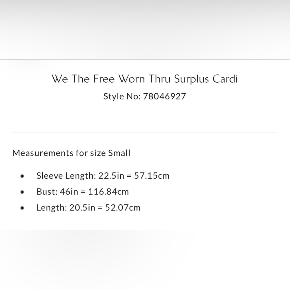 NWT Free People We The Free Worn Thru Surplus Cardi - Eclipse - Picture 8 of 9